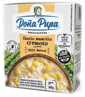 Choclo cremoso amarillo. Doña Pupa. 340gr.