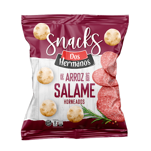 Snacks de arroz salame 80gr. Dos hermanos