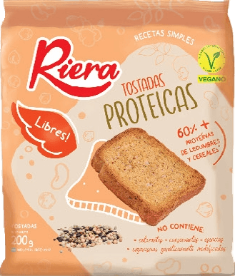 Tostadas proteicas. Riera. 200gr.
