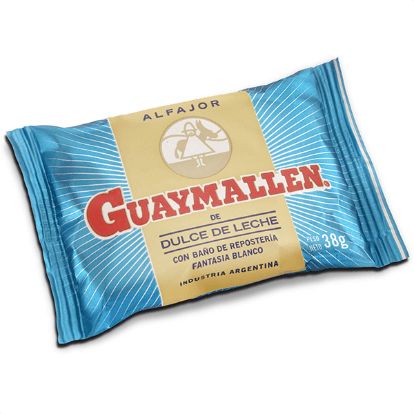 Alfajor simple blanco. Guaymallen.