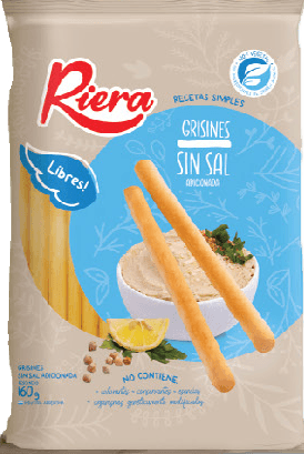 Grisines sin sal. Riera. 160gr.