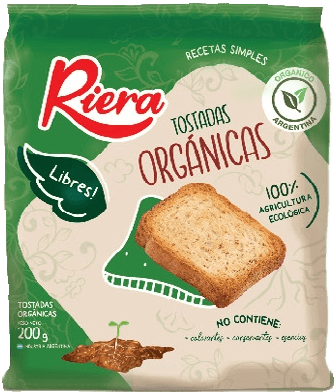 Tostadas Organicas. Riera. 200gr.
