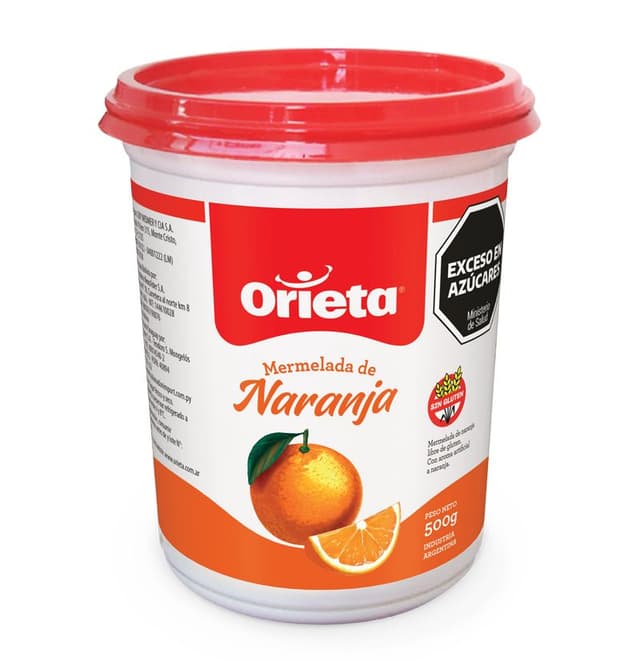 Mermelada Familiar Naranja Pote 500gr. Orieta
